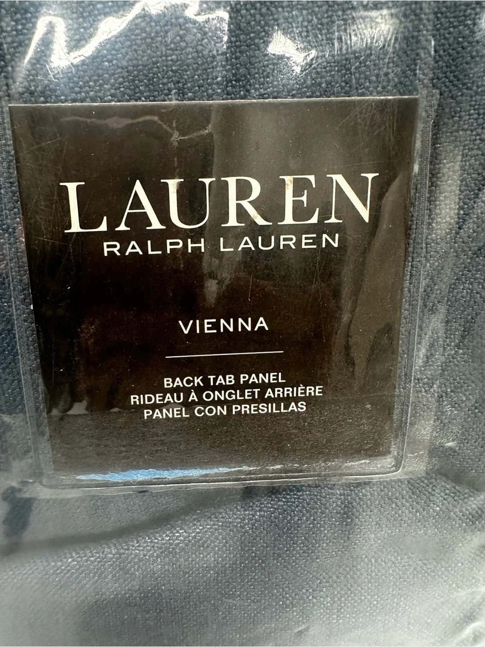 Lauren Ralph Lauren Vienna Back Tab Curtain Panel - Navy Blue